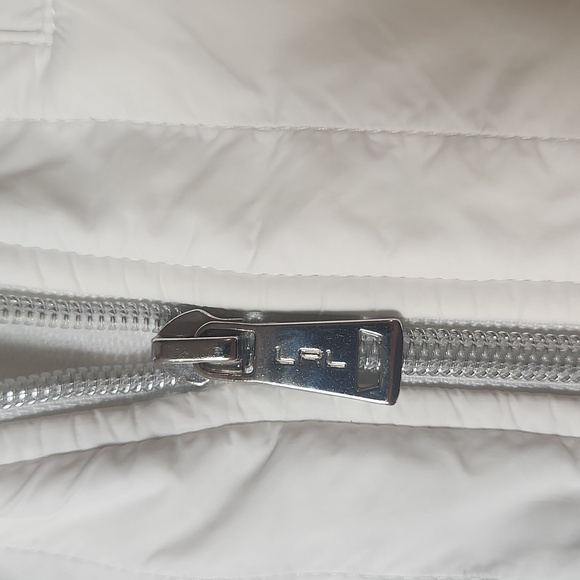 Ralph Lauren Lightweight Full Zip  Jacket Sz XL White/Blue Colar - Picture 6 of 11